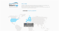 Desktop Screenshot of biomup.com