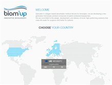 Tablet Screenshot of biomup.com
